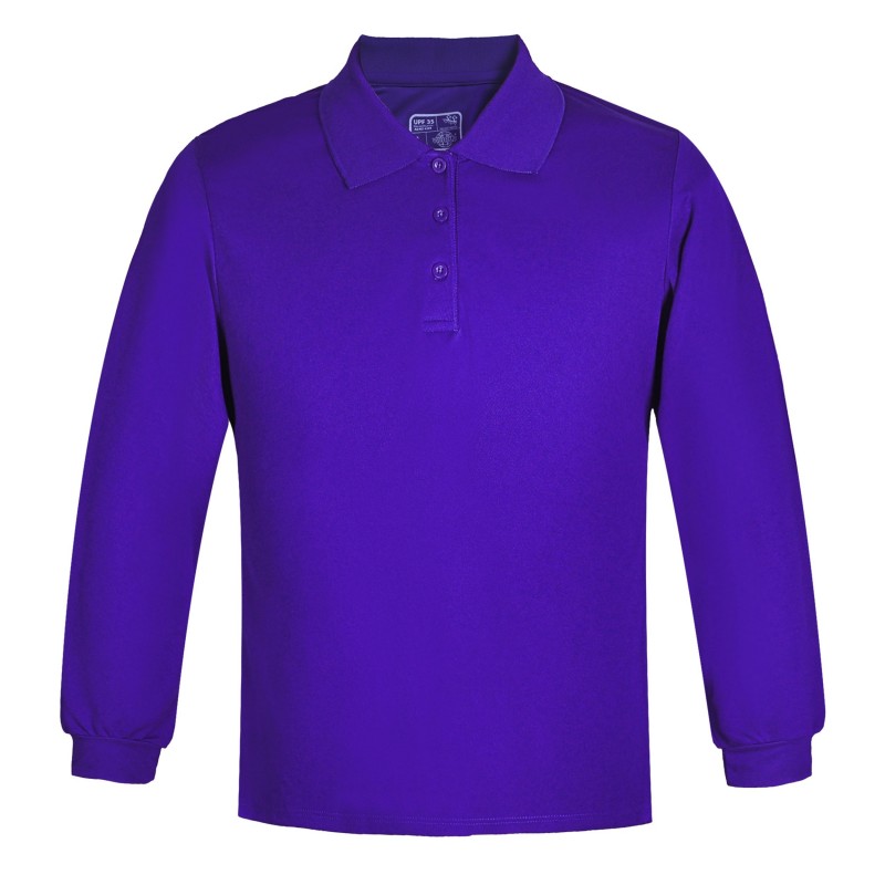 Polera Polo Dryfit Manga Larga Mujer